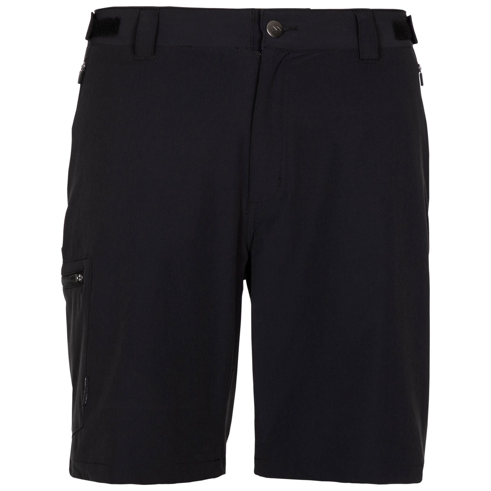 TRESPASS Mens Gatesgillwell B Cargo Shorts (Black)