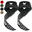 Lifting Straps - Extra Grip - Powerlifting Straps - Deadlift Straps - Zwart