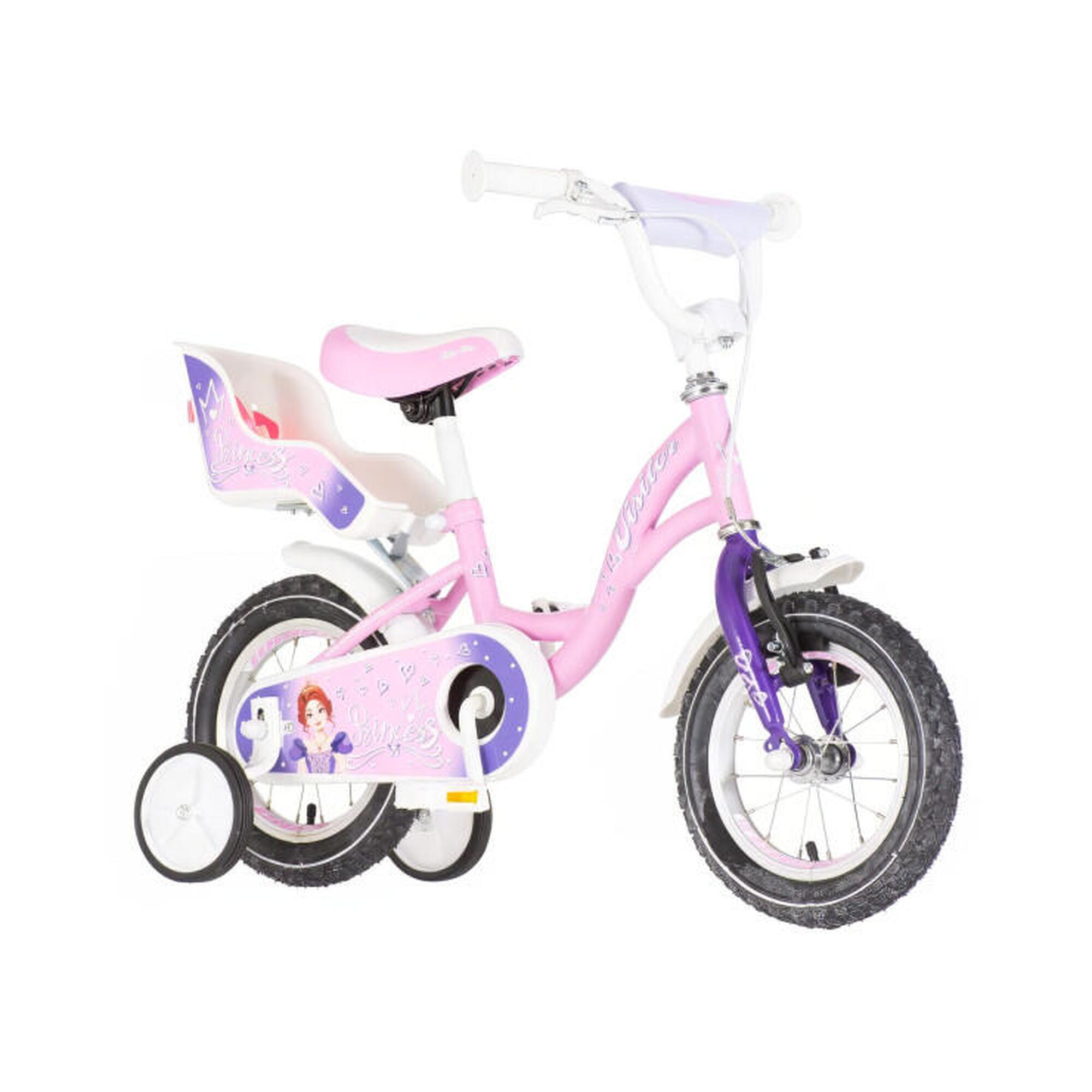 Explorer Princess 12 rózsaszín királylányos gyerek kerékpár