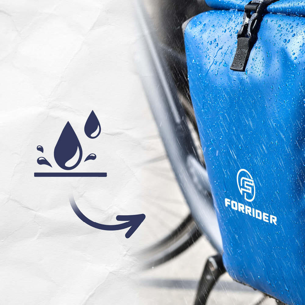 Fahrradtasche Basic 22L-Wasserdichte Gepäckträgertasche perfekter Allrounder 5/7