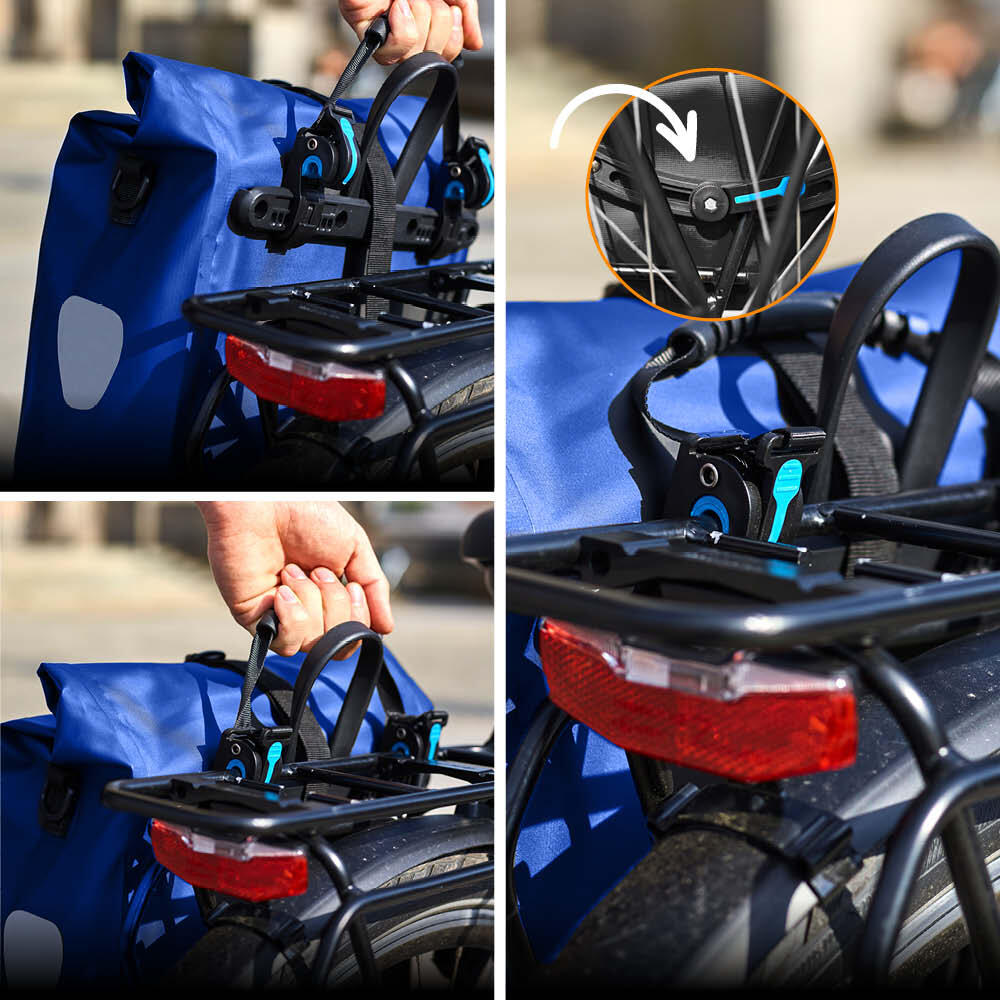 Fahrradtasche Basic 22L-Wasserdichte Gepäckträgertasche perfekter Allrounder 3/7