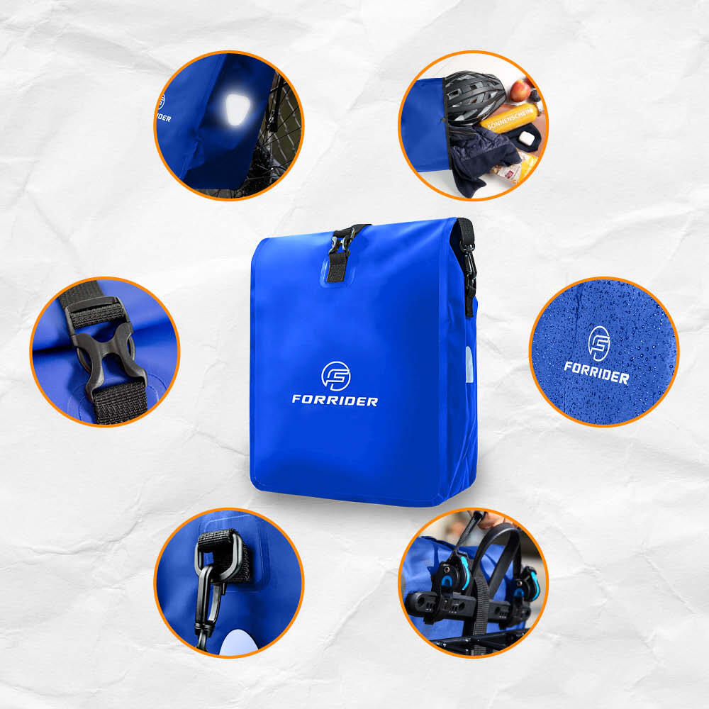 Fahrradtasche Basic 22L-Wasserdichte Gepäckträgertasche perfekter Allrounder 6/7