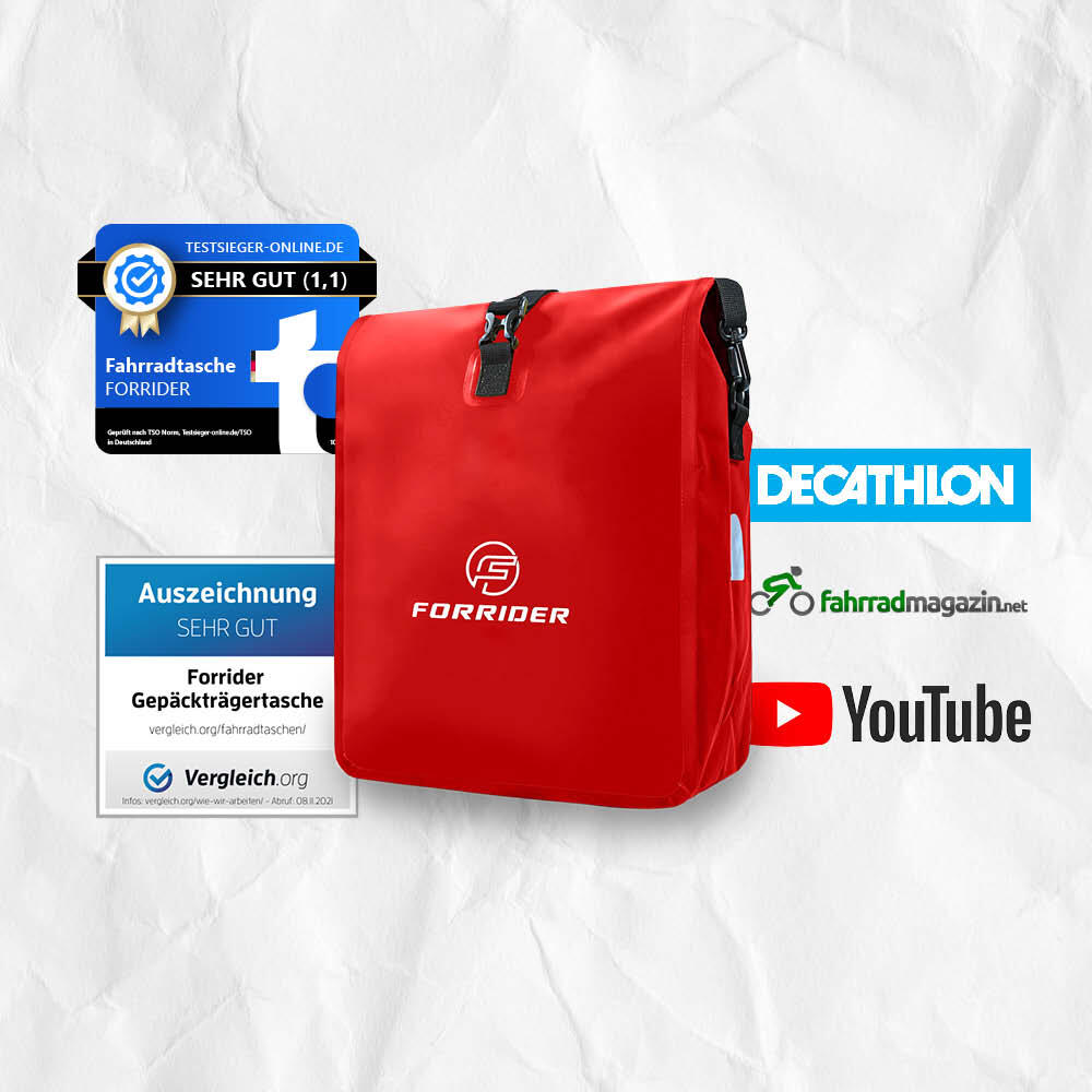 Fahrradtasche Basic 22L-Wasserdichte Gepcktrgertasche perfekter  Allrounder | Decathlon