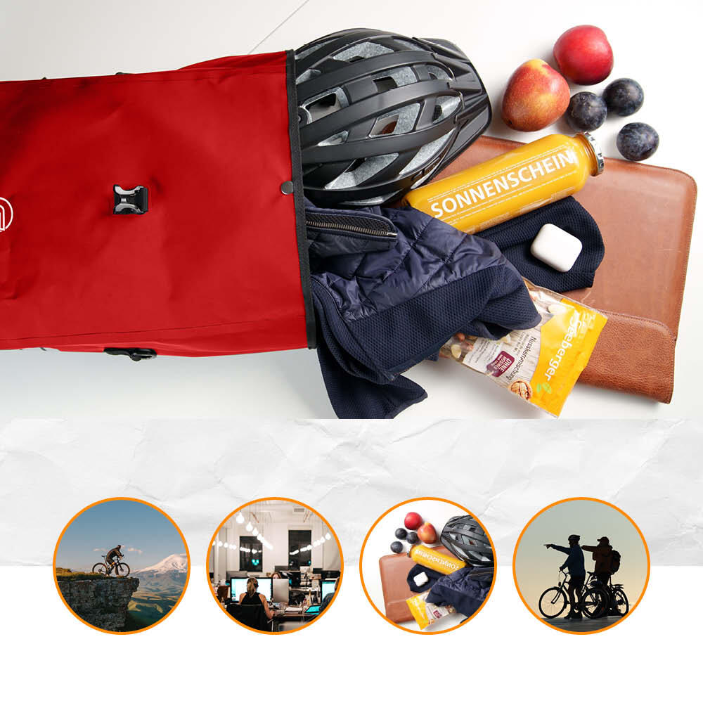 Fahrradtasche Basic 22L-Wasserdichte Gepäckträgertasche perfekter Allrounder 4/7