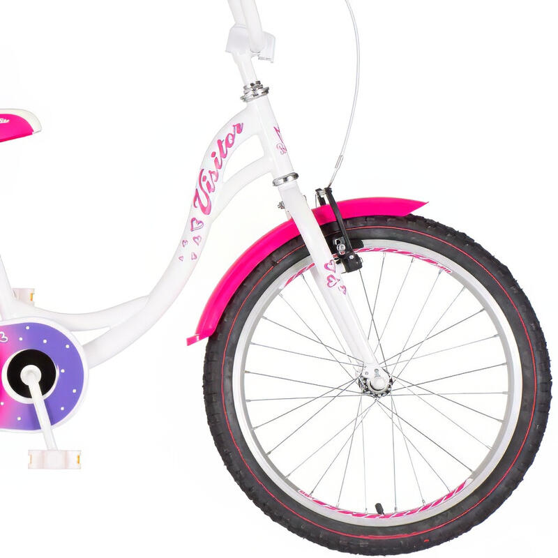 Explorer Princess 20 fehér királylányos gyerek kerékpár