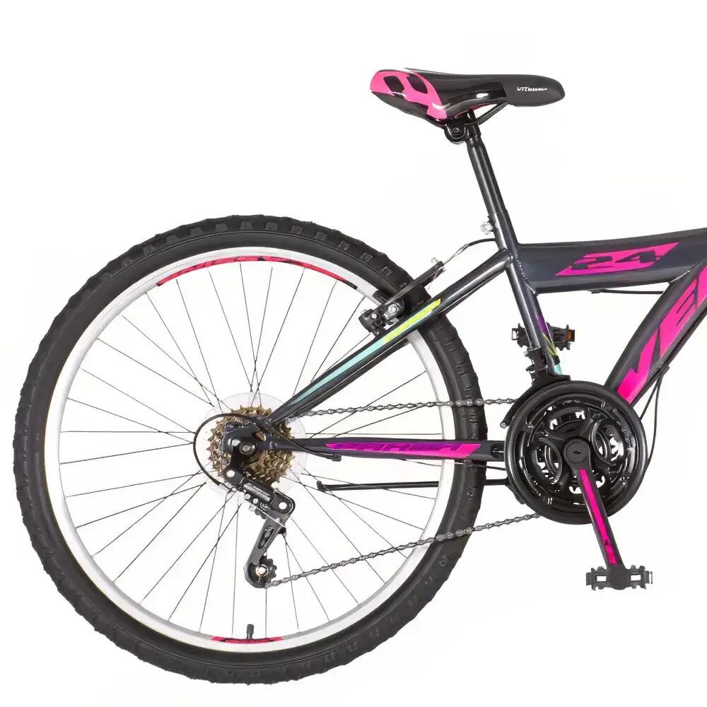 Explorer Parma 24 gyerek kerékpár grafit-pink 6/7