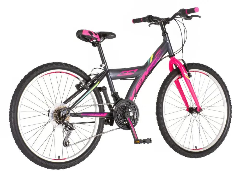 Explorer Parma 24 gyerek kerékpár grafit-pink 3/7