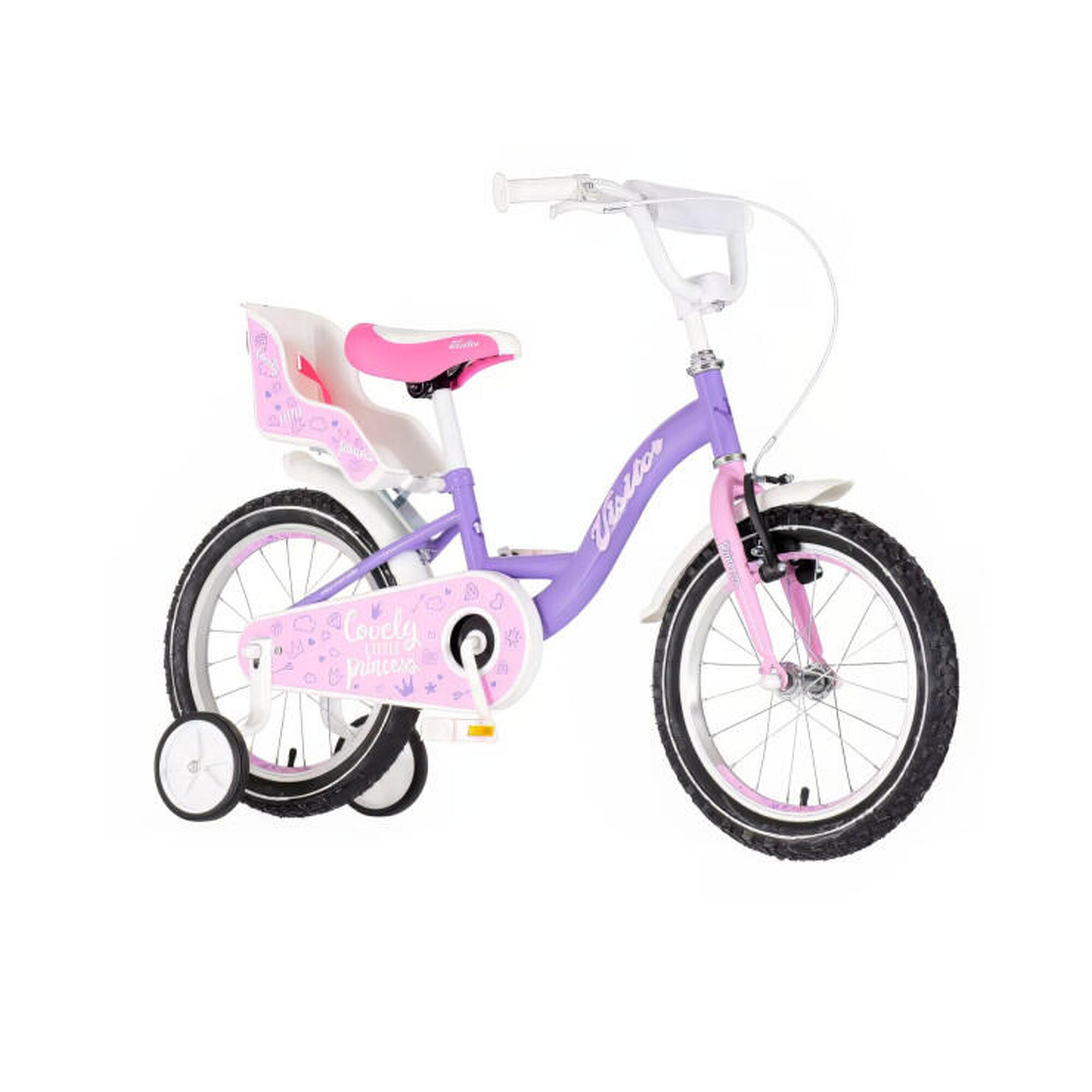 Explorer Lovely Princess 16 királylányos gyerek kerékpár lila