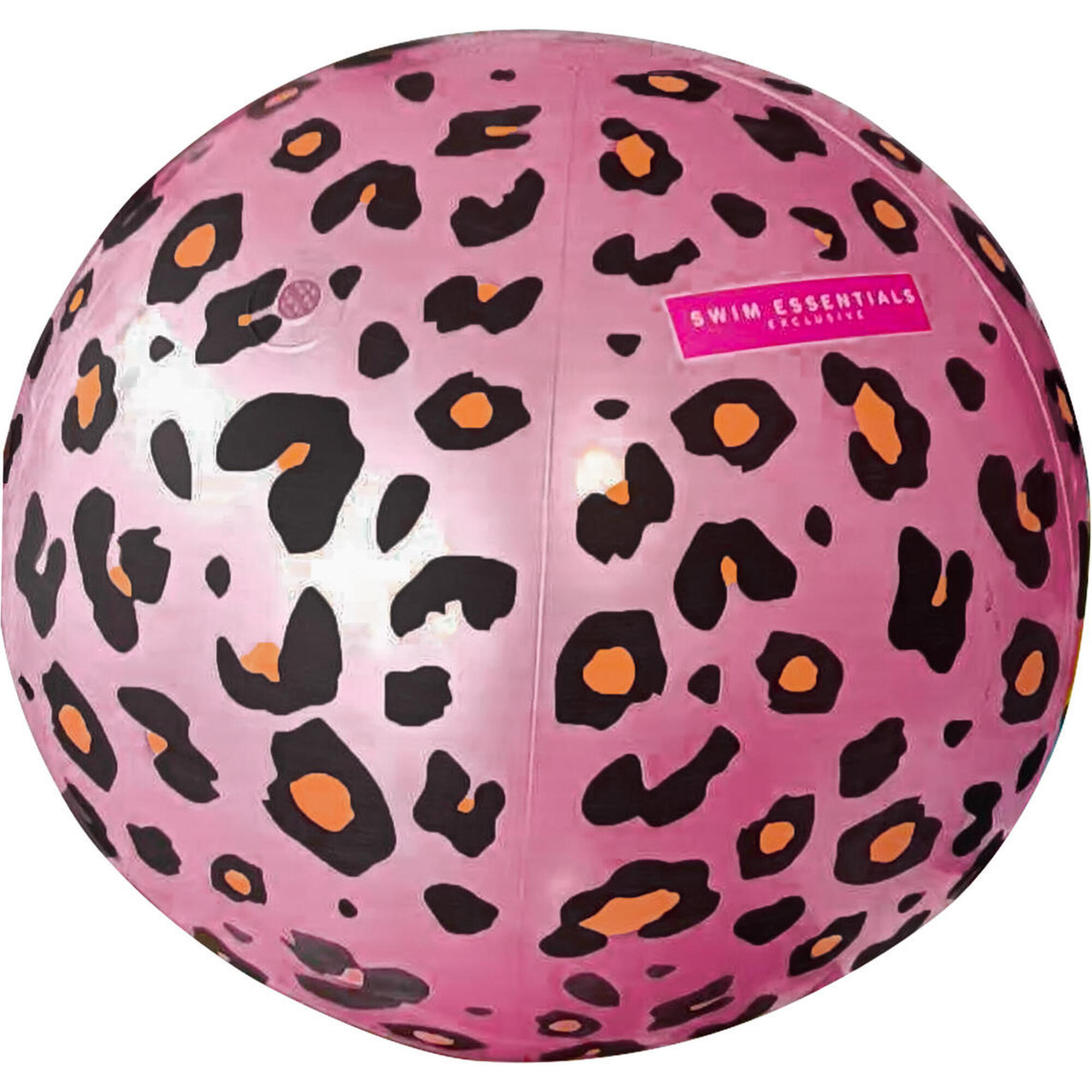 Pallone d'acqua da nuoto con funzione di spruzzatore 60 cm Rosa Oro Leopardo