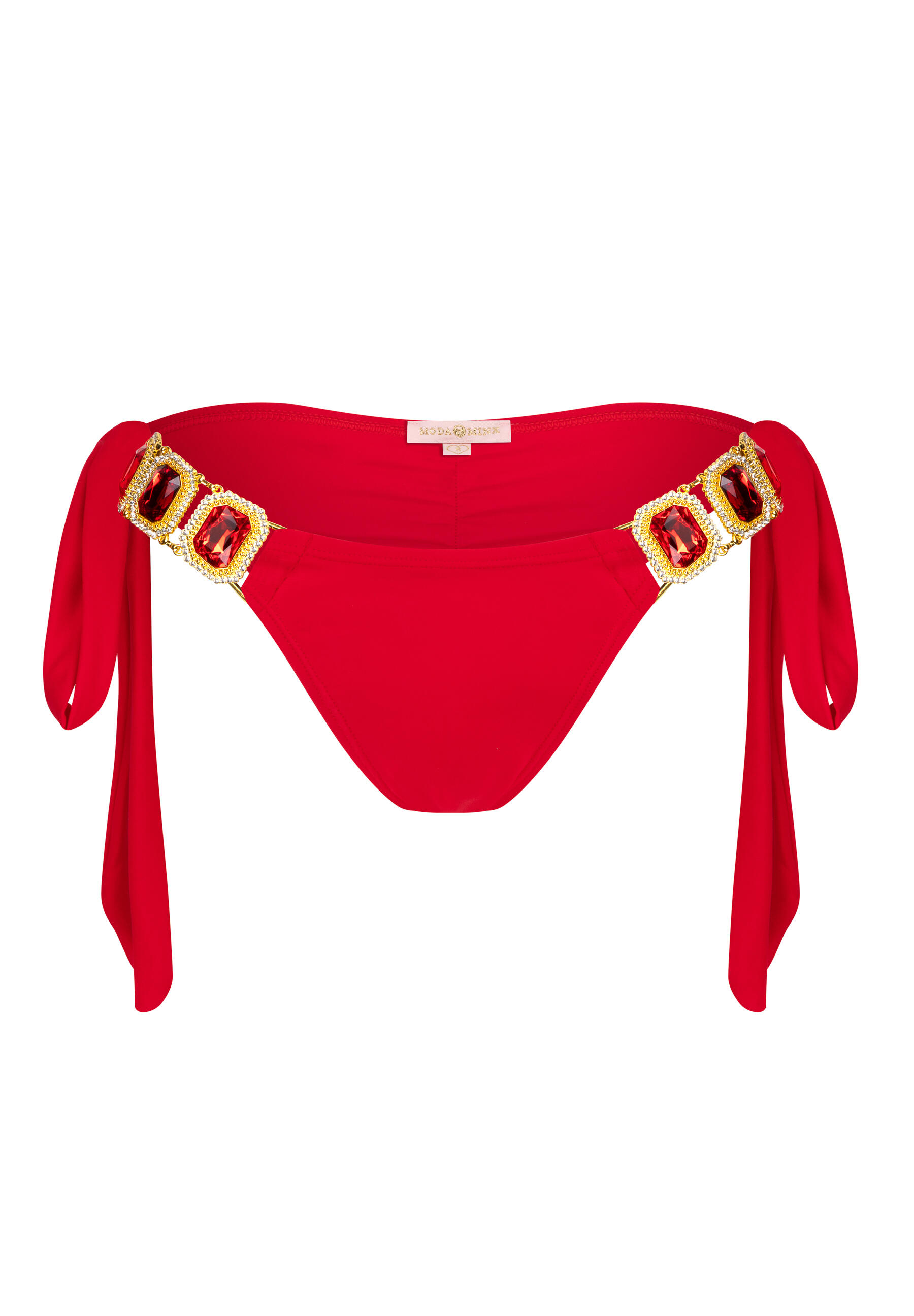 MODA MINX Bikinibroekje Boujee Tie Side Brazilian Bikini Bottom