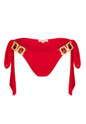 Bikinibroekje boujee tie side brazilian bikini bottom