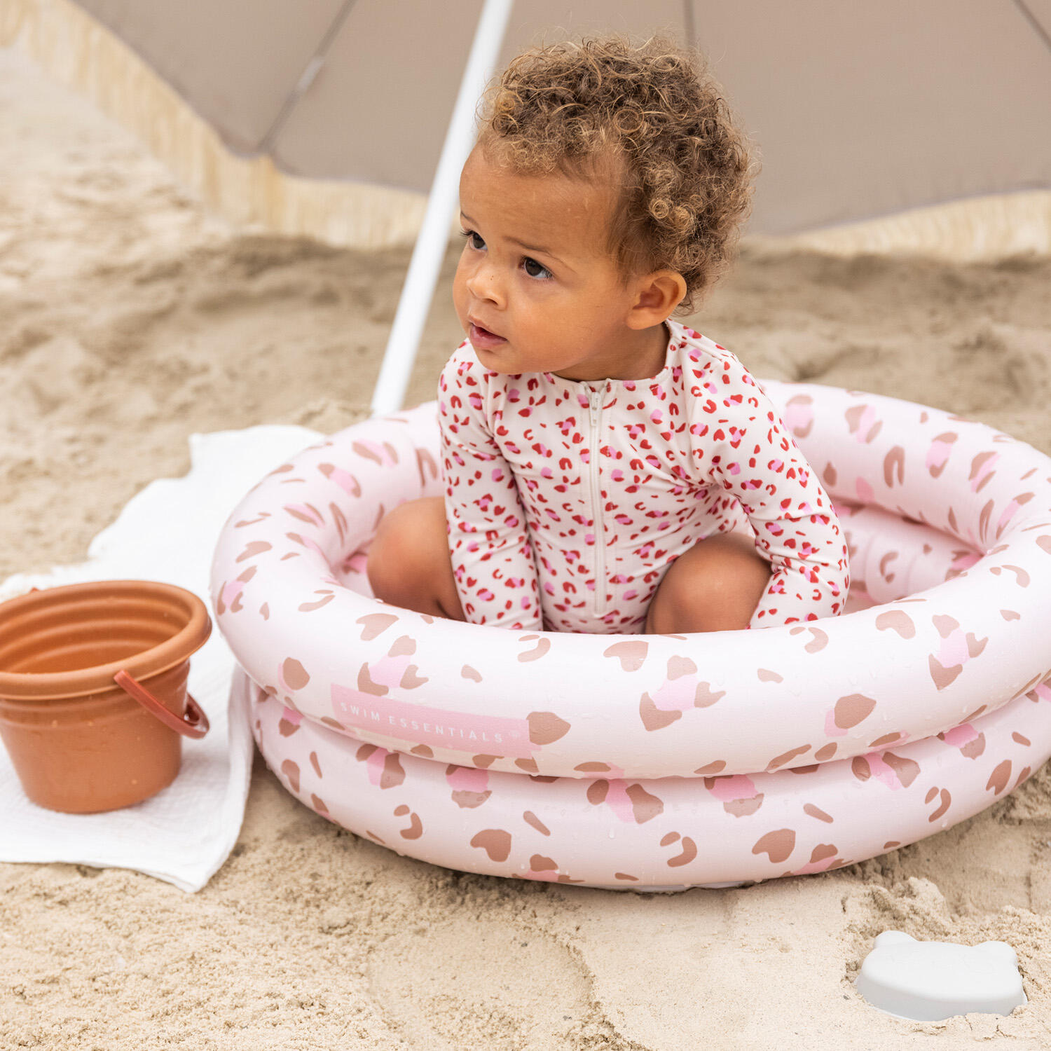 Swim Essentials Swimming Pool 60 cm Leopard Alt Pink 60 x 17 cm 2/7