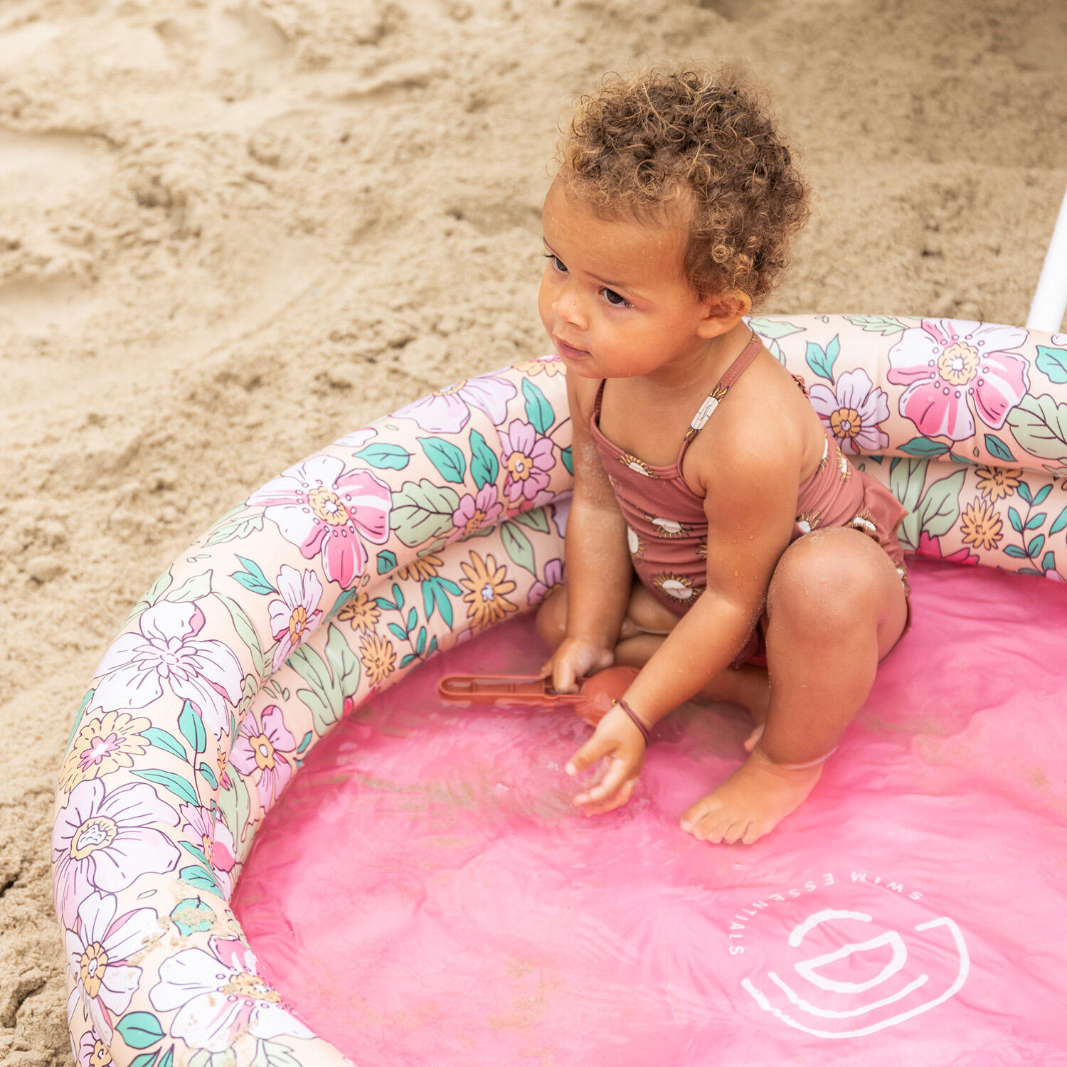 Swim Essentials Swimming Pool 100 cm Blume 100 x 17 cm 2/7