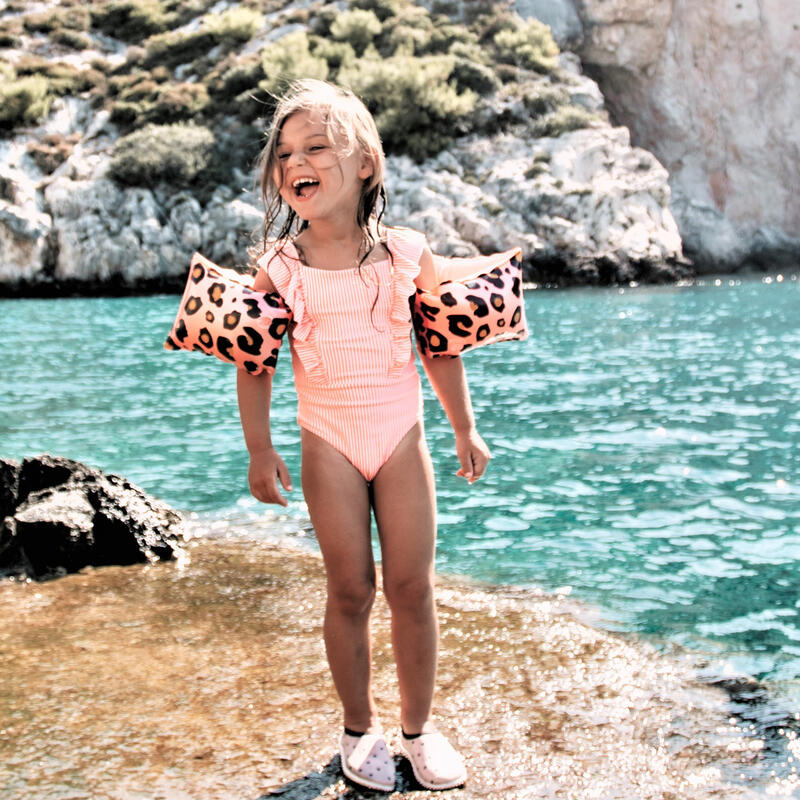 Swim Essentials | Bouées 2-6 ans | Rose Gold Leopard