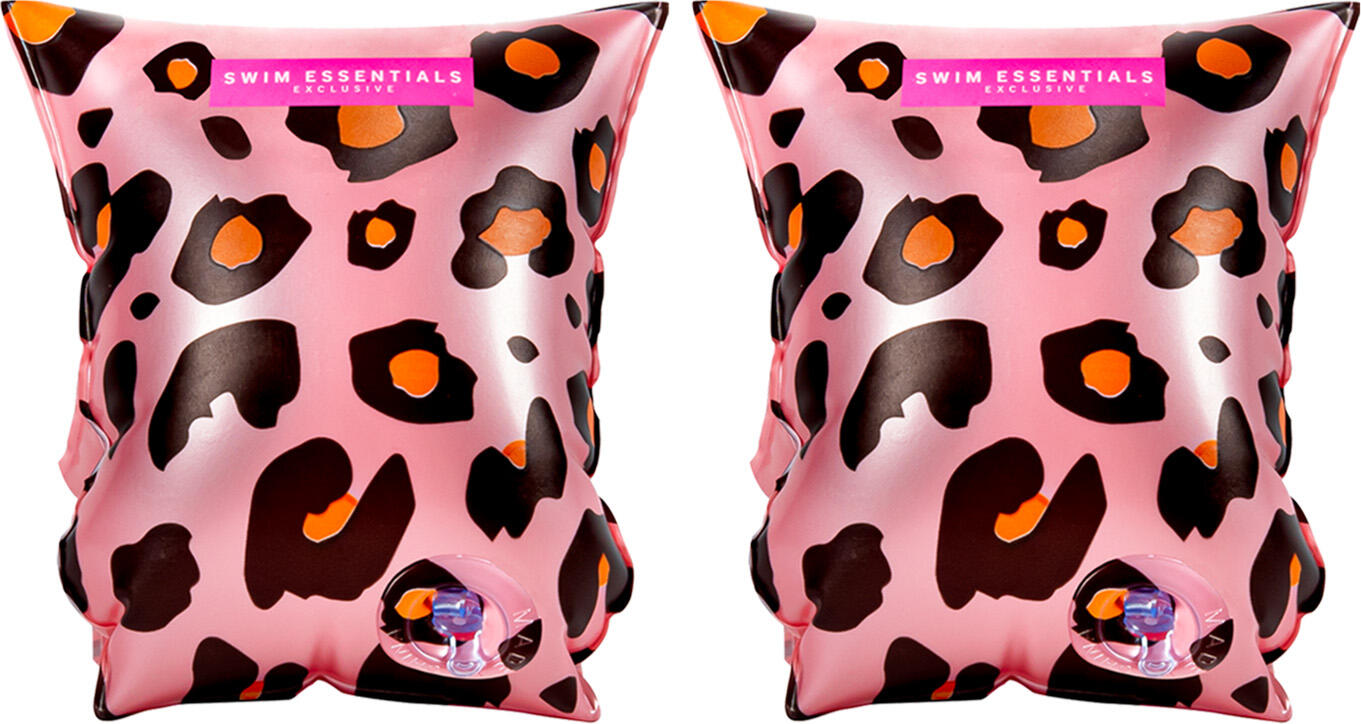 SWIM ESSENTIALS Zwembandjes panterprint roségoud 2 6 jaar