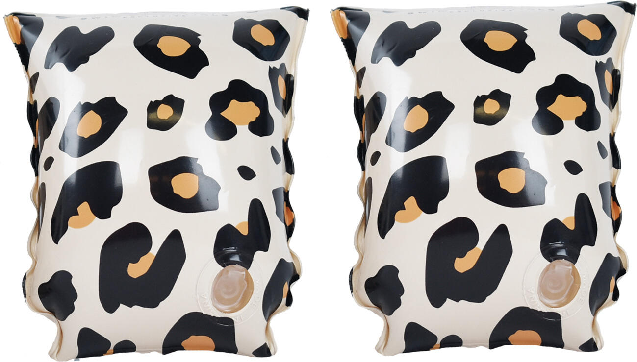 SWIM ESSENTIALS Zwembandjes panterprint beige 0 2 jaar