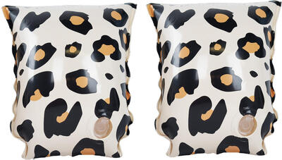 Zwembandjes panterprint roségoud 0 2 jaar