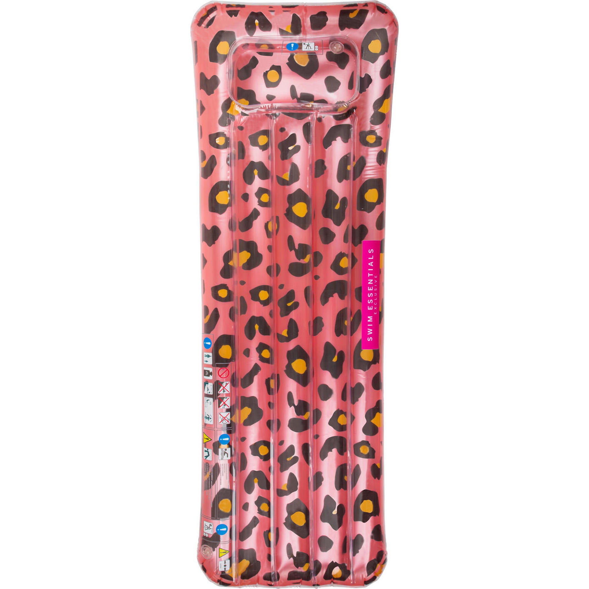 Swimming Air mattress Pink Gold Leopard