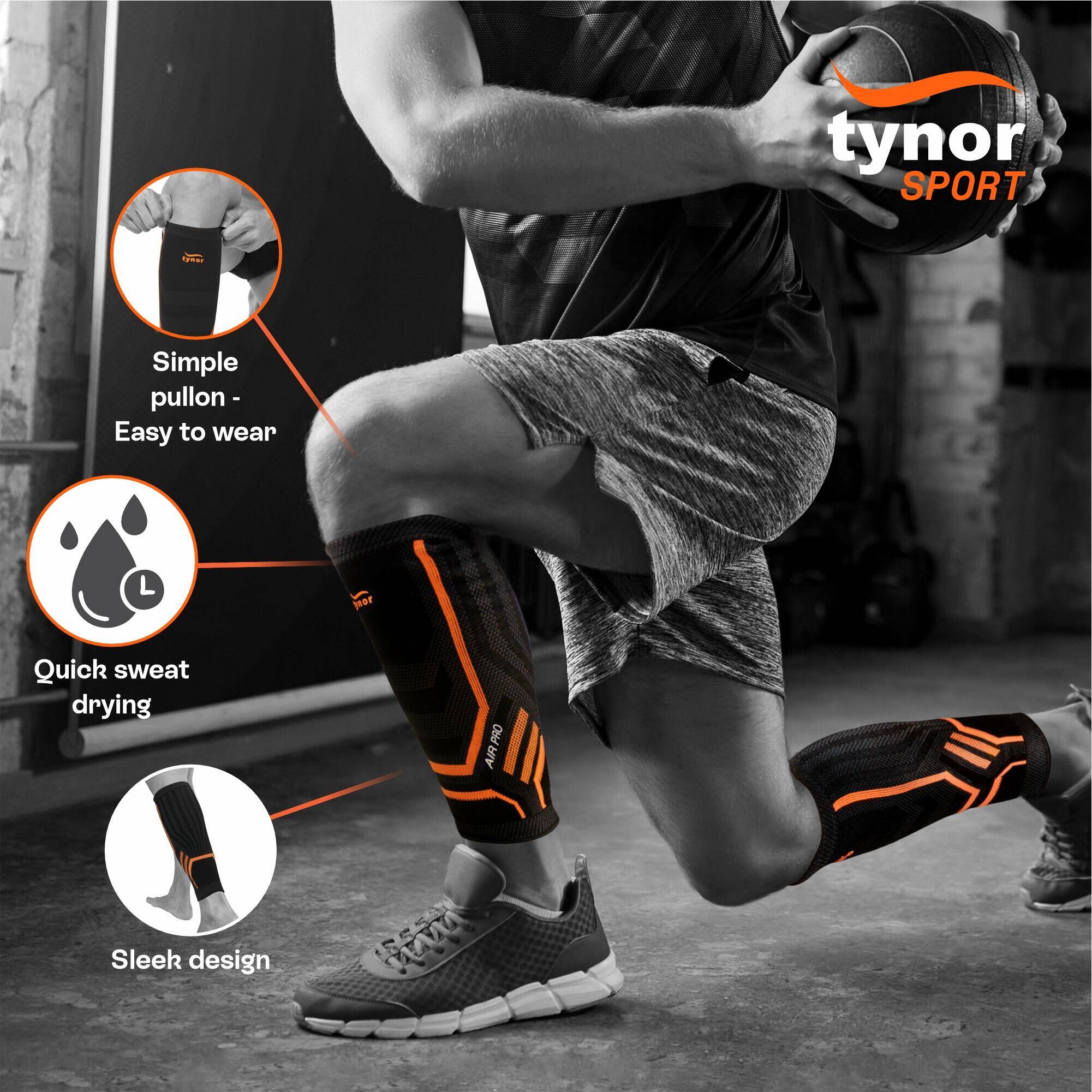TYNOR SHIN AND CALF SUPPORT AIR PRO B.G -  2