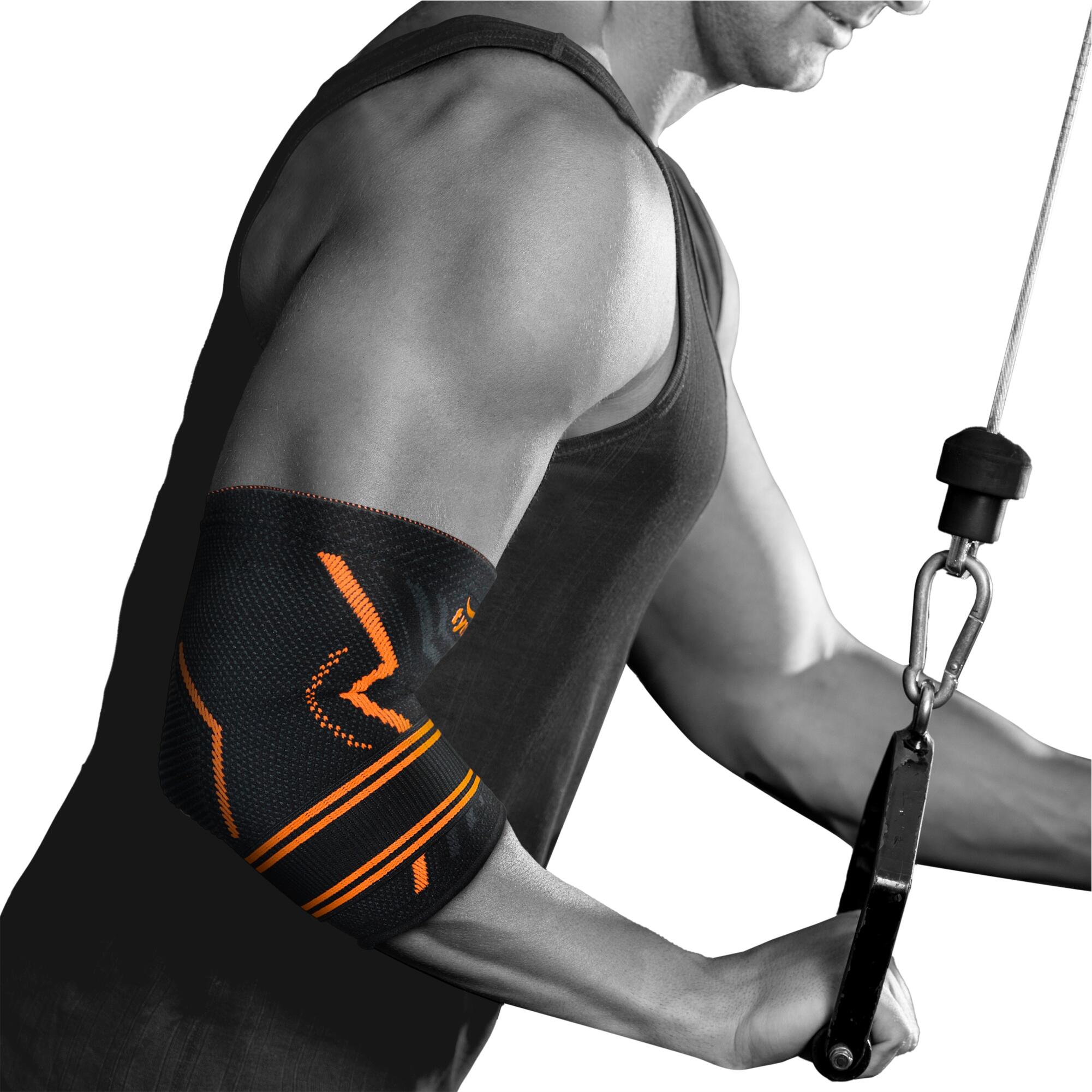 Tynor Elbow Support Air Pro is a designer elbow support which provides compression and support around the elbow joint during sports like golf, javelin and racquet games etc.