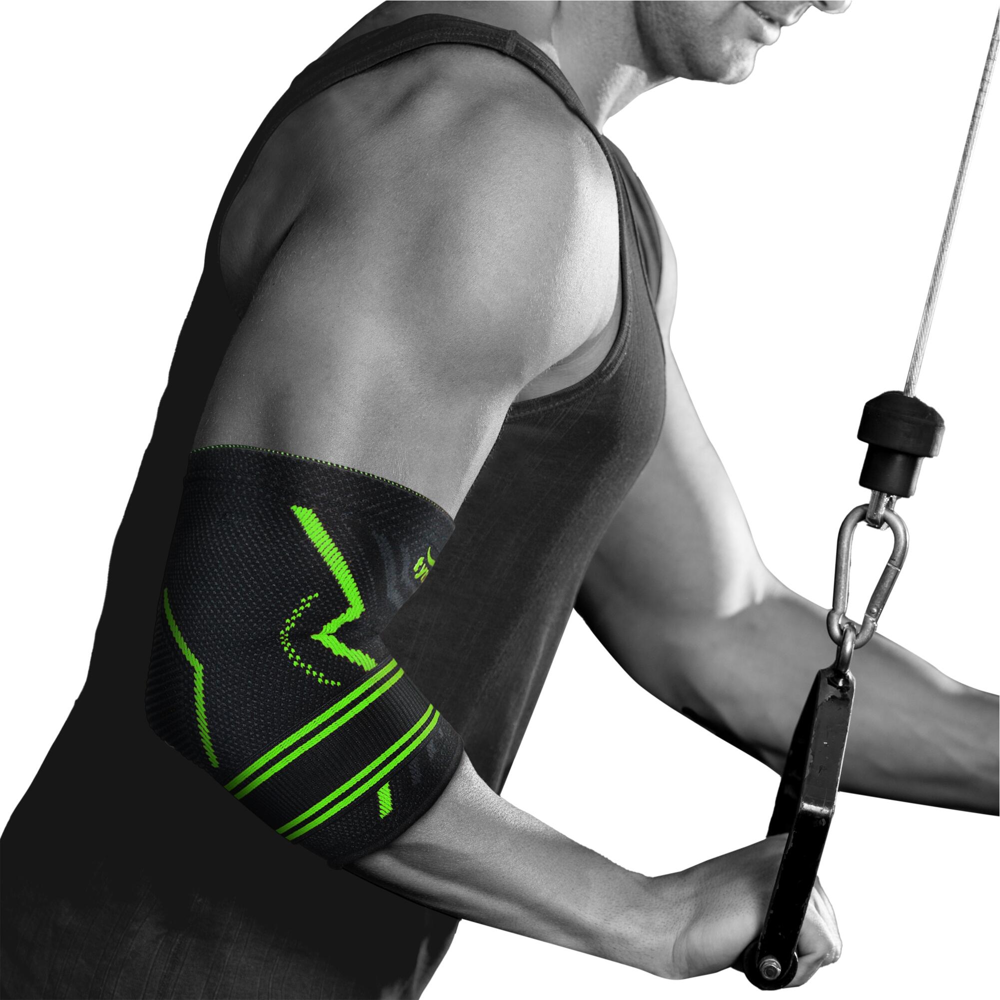 Tynor Elbow Support Air Pro is a designer elbow support which provides compression and support around the elbow joint during sports like golf, javelin and racquet games etc.