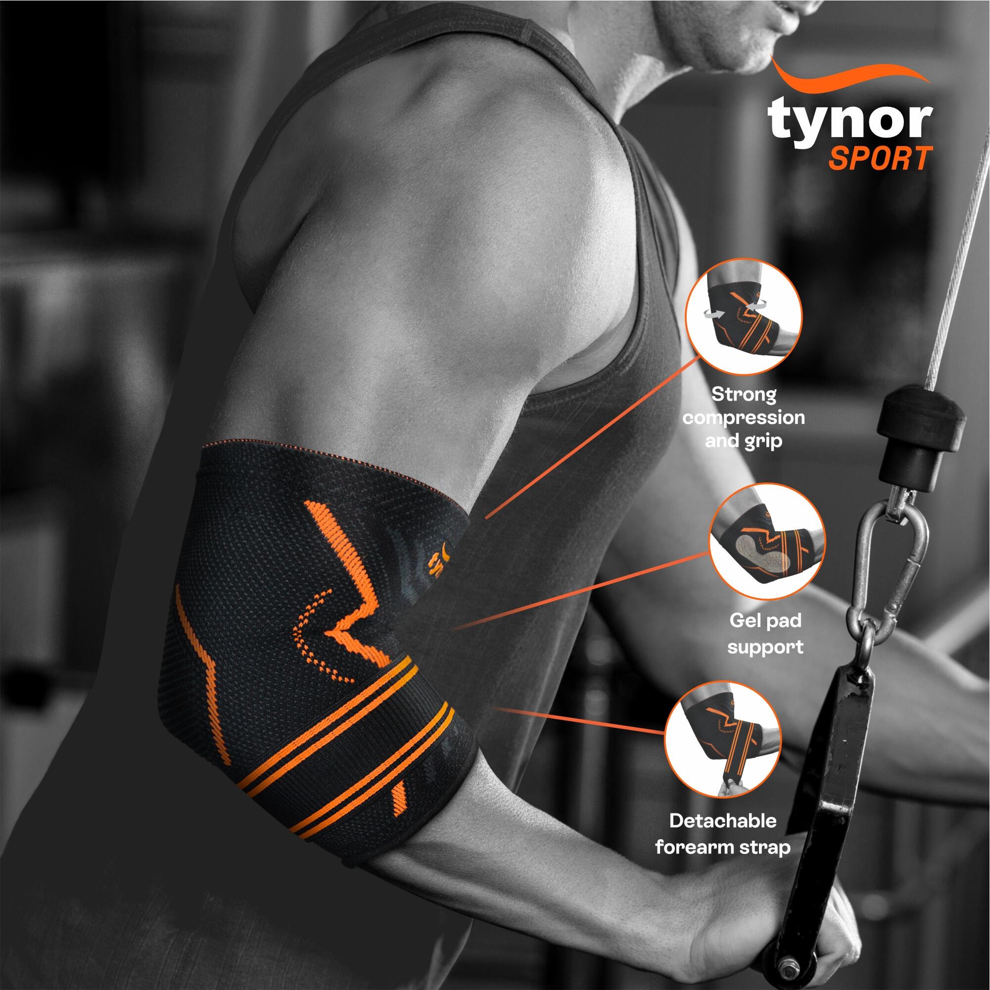 Tynor Elbow Support Air Pro is a designer elbow support which provides compression and support around the elbow joint during sports like golf, javelin and racquet games etc.