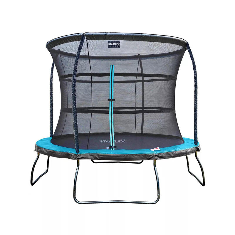 STARFLEX Pro Trampoline Extérieur Enfant Ø 305 cm + Pack Basket (Ballon Offert)