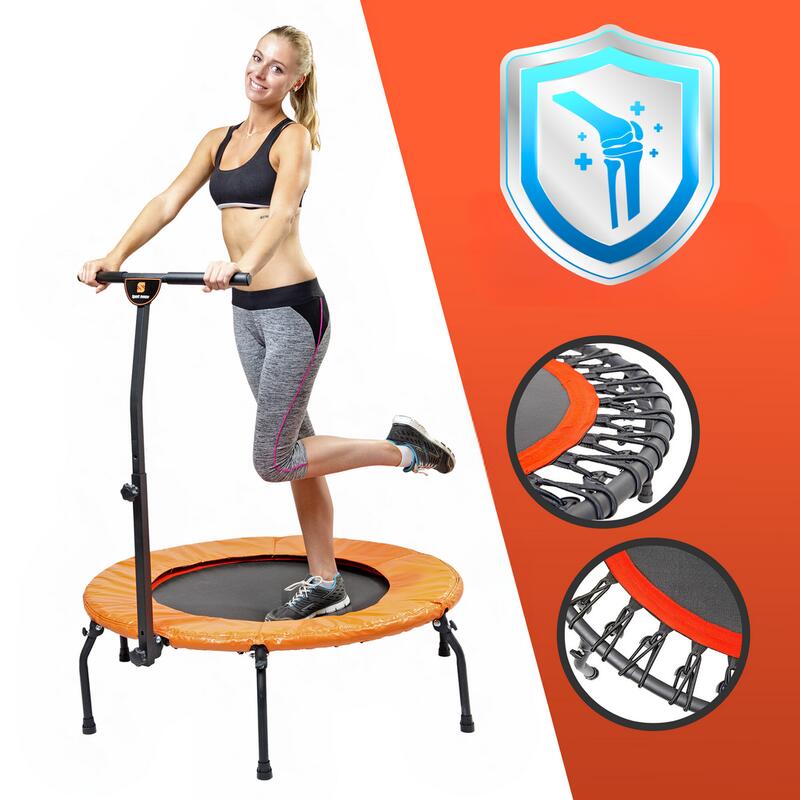 Mini Trampoline Fitness Starflex Pro Ø 112 cm Propulsion Elastiques & Pliable