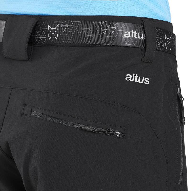 Pantalones cortos Trail Hombre ALTUS TAUPO I30 BLACK elástico