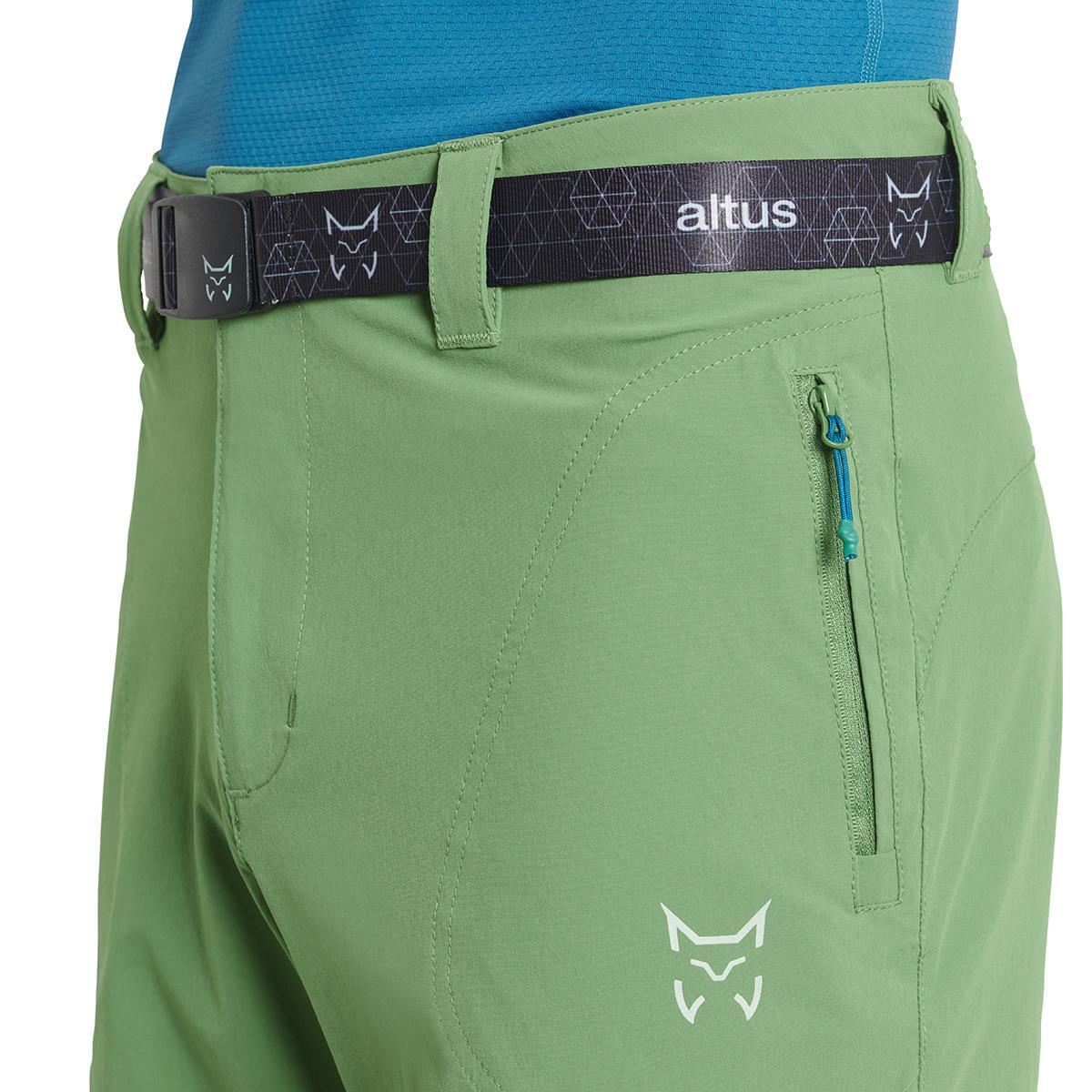 Pantalones cortos Trail Hombre ALTUS TAUPO I30 GREEN  elástico 3/6