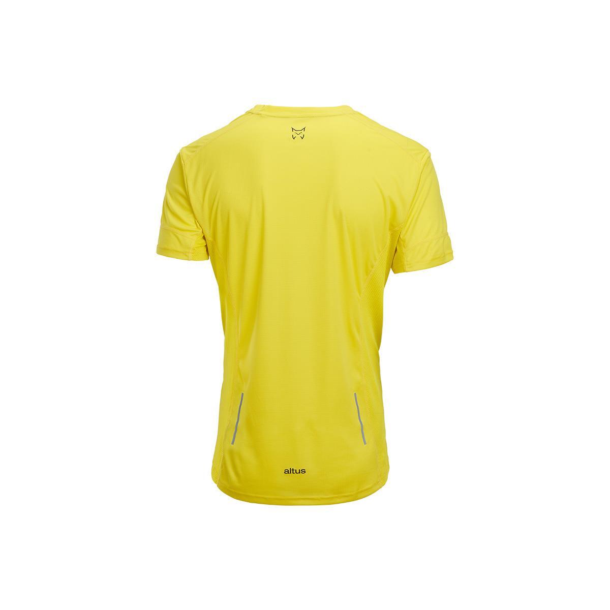 Camiseta de Manga Corta Senderismo de Montaña HOMBRE Altus EIRE AMARILLO 2/5