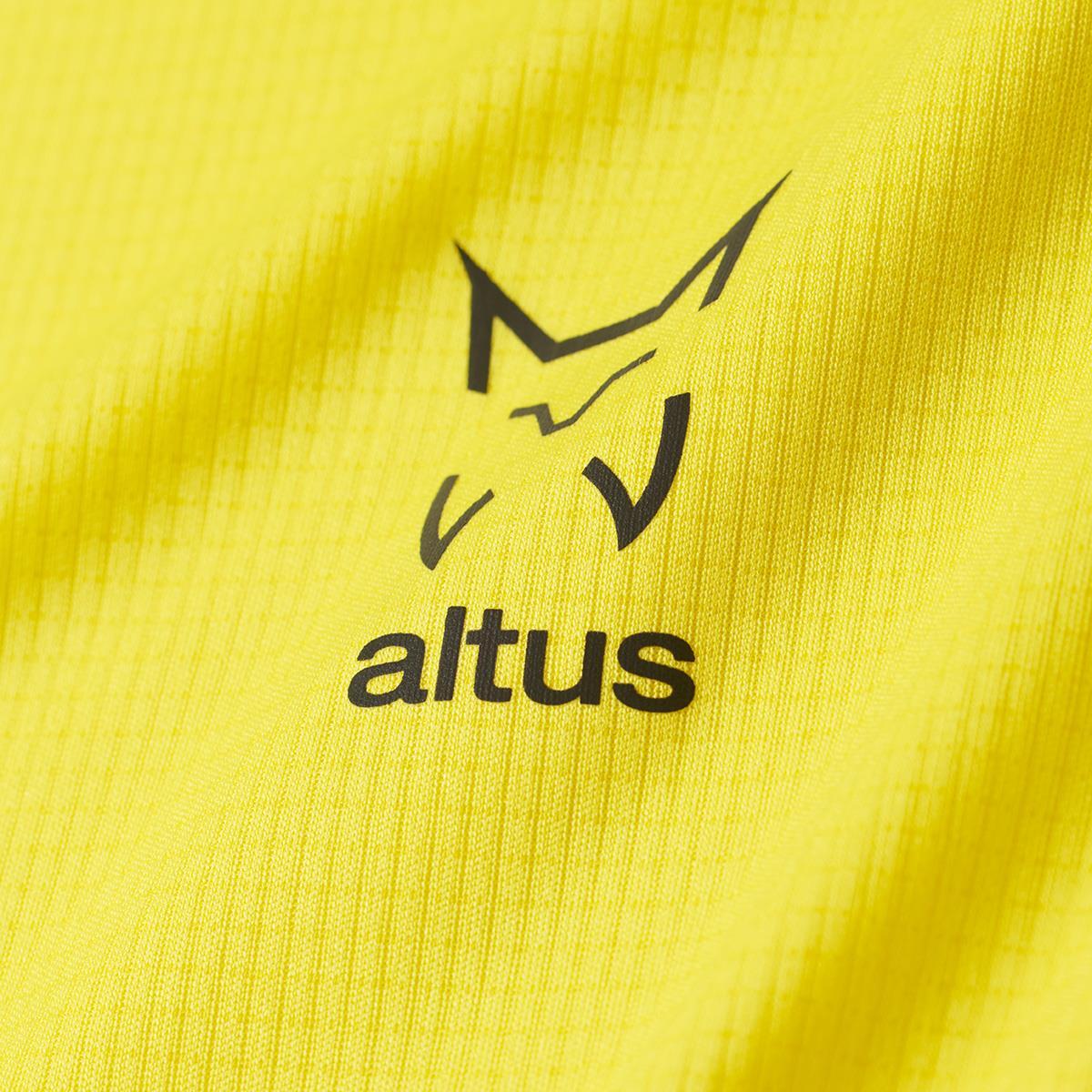 Camiseta de Manga Corta Senderismo de Montaña HOMBRE Altus EIRE AMARILLO 3/5