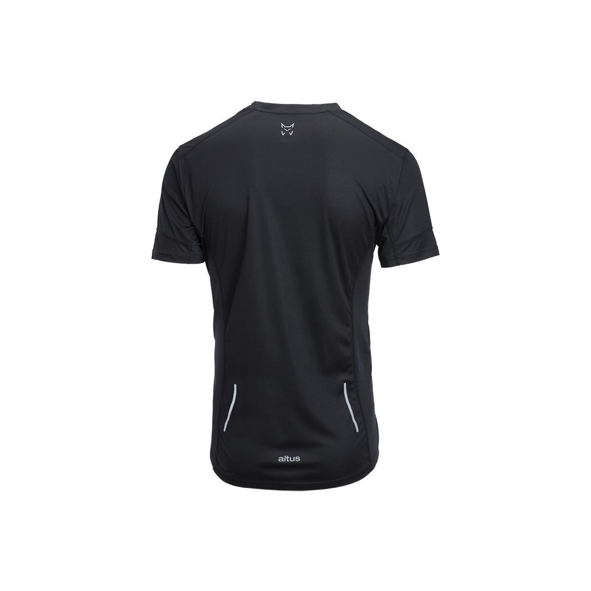 Camiseta de Manga Corta Senderismo de Montaña HOMBRE Altus EIRE ANTRACITA 2/6