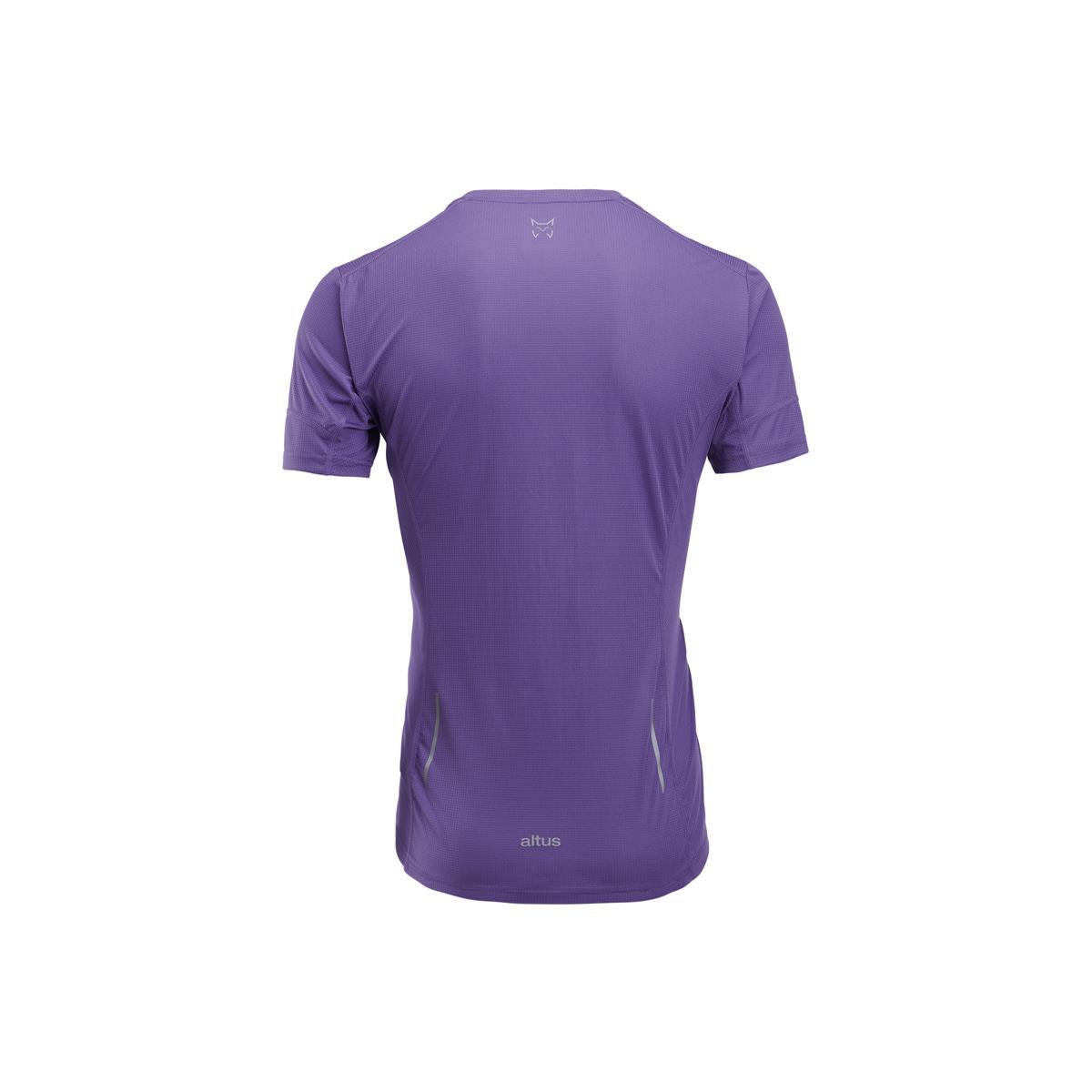 Camiseta de Manga Corta Senderismo de Montaña HOMBRE Altus EIRE MORADO 2/4