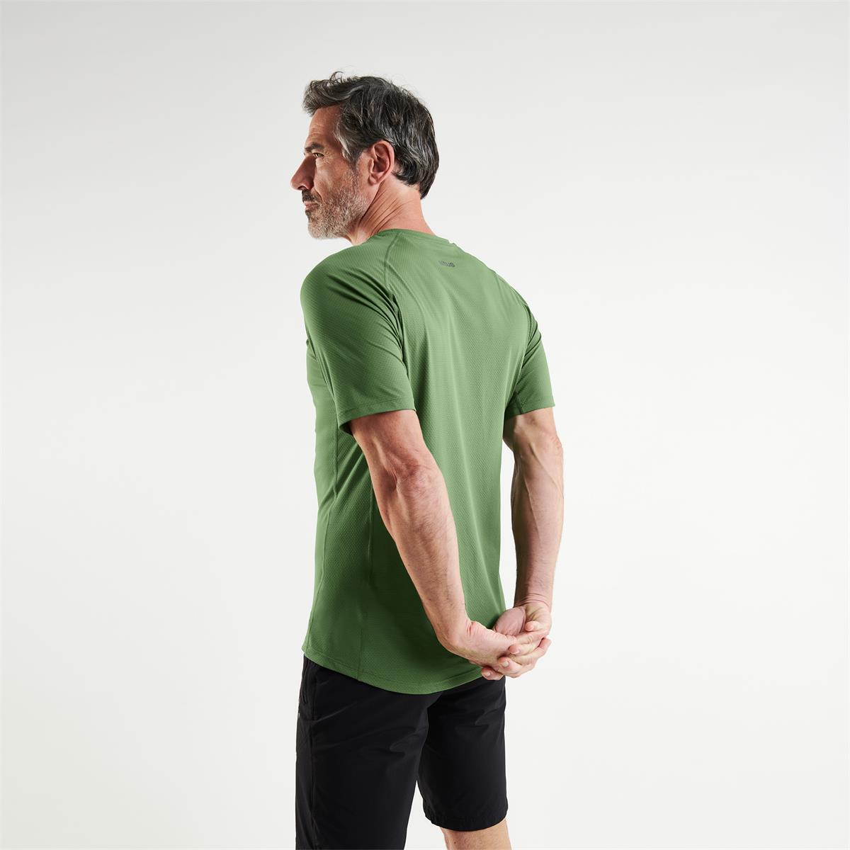 Camiseta de Manga Corta Senderismo de Montaña HOMBRE Altus TISMA VERDE 6/6