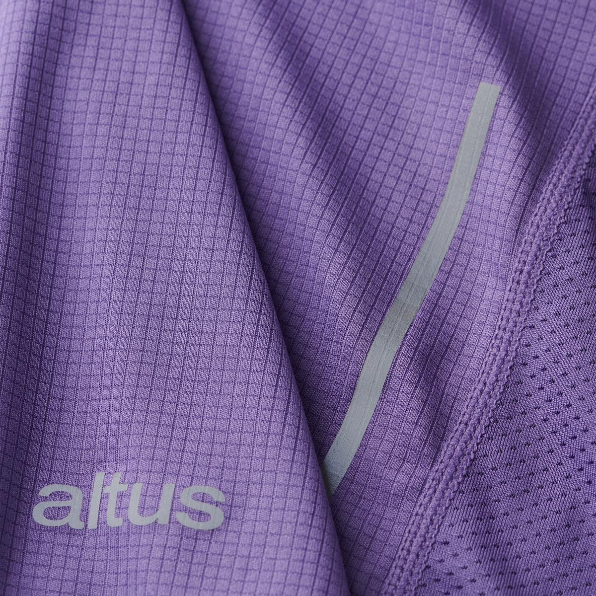 Camiseta de Manga Corta Senderismo de Montaña HOMBRE Altus EIRE MORADO 4/4