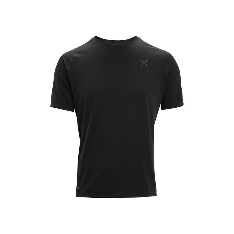 Camiseta manga corta Senderismo en la naturaleza Hombre ALTUS TISMA BLACK