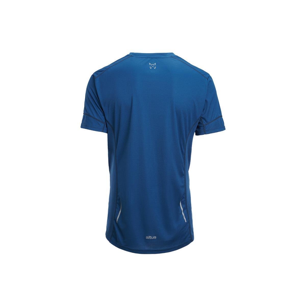 Camiseta de Manga Corta Senderismo de Montaña HOMBRE Altus EIRE AZUL METHYL 2/6