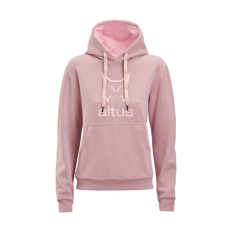 Sudadera Senderismo en la naturaleza Mujer ALTUS KARNAC W PINK Con capucha