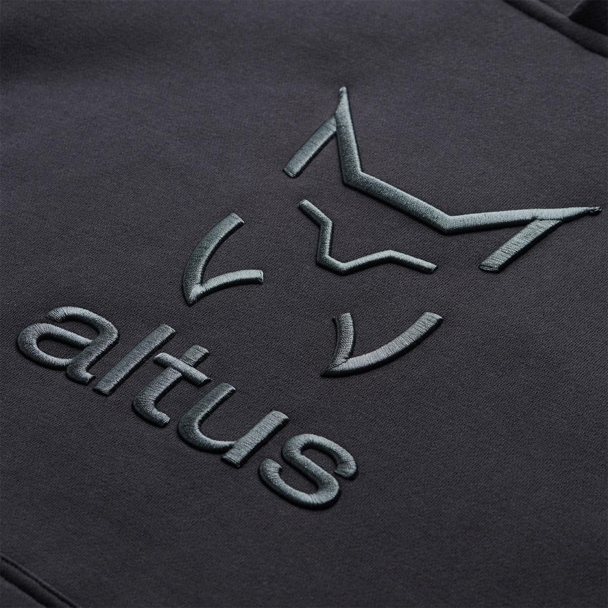 Sudadera Senderismo en la naturaleza Hombre ALTUS KARNAC BLACK Con capucha 3/4