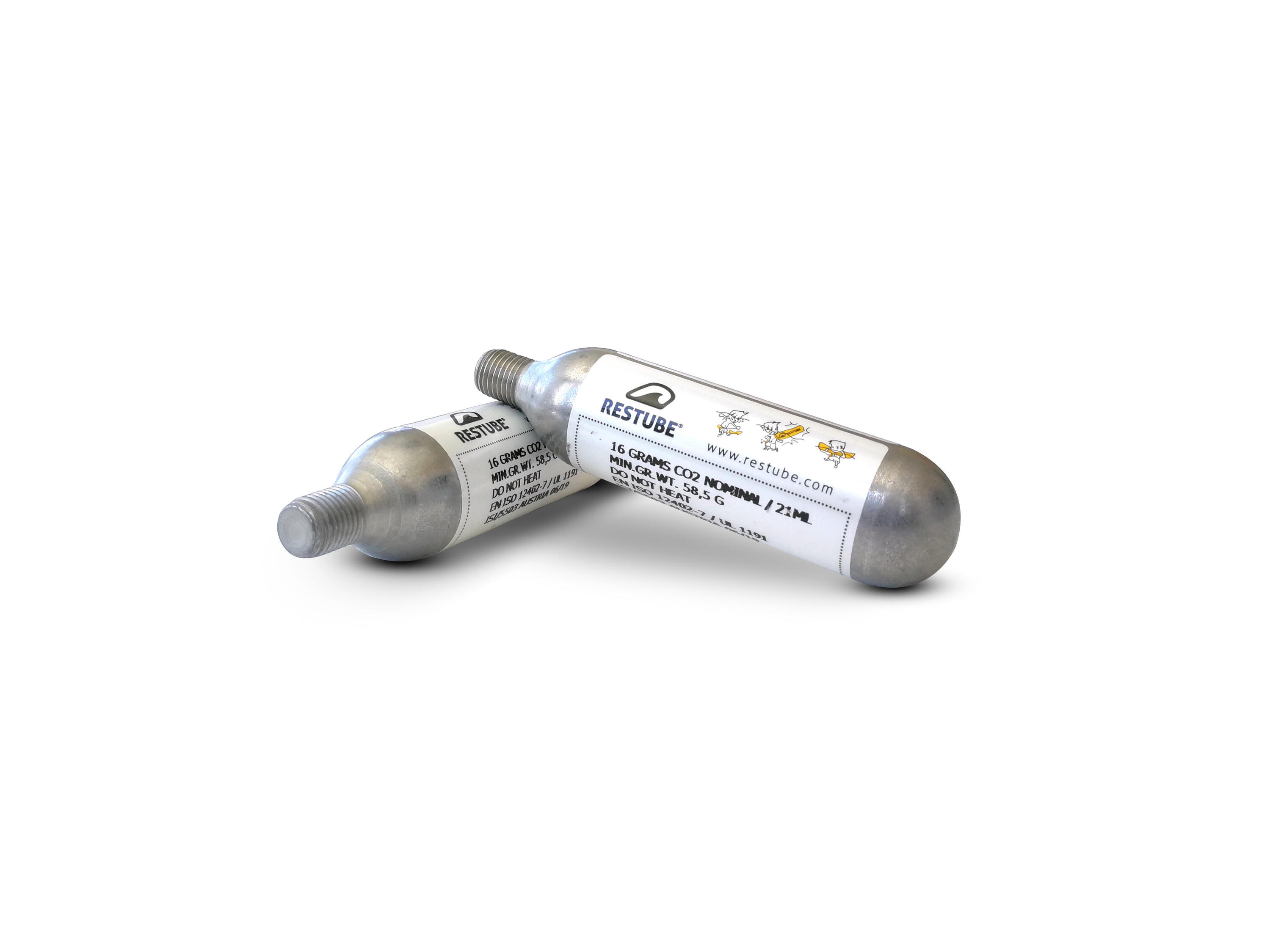 RESTUBE CO2-patroon voor het opblazen van de reddingsboei 2 stuks 2x 16 g