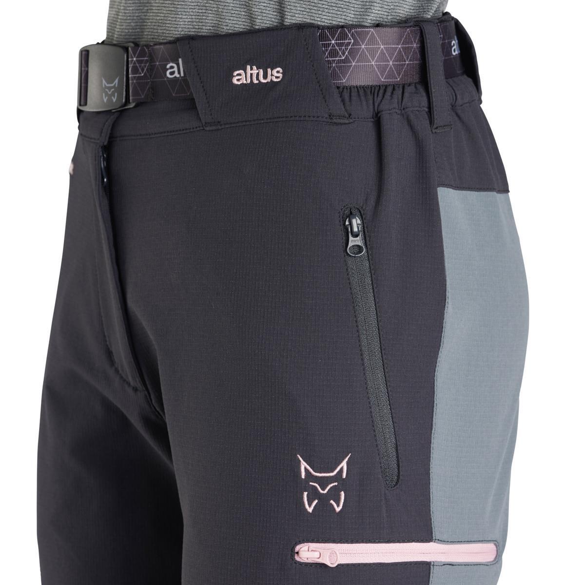 Pantalón Senderismo en la naturaleza Mujer ALTUS KRYPTON W H30 BLACK 4/5
