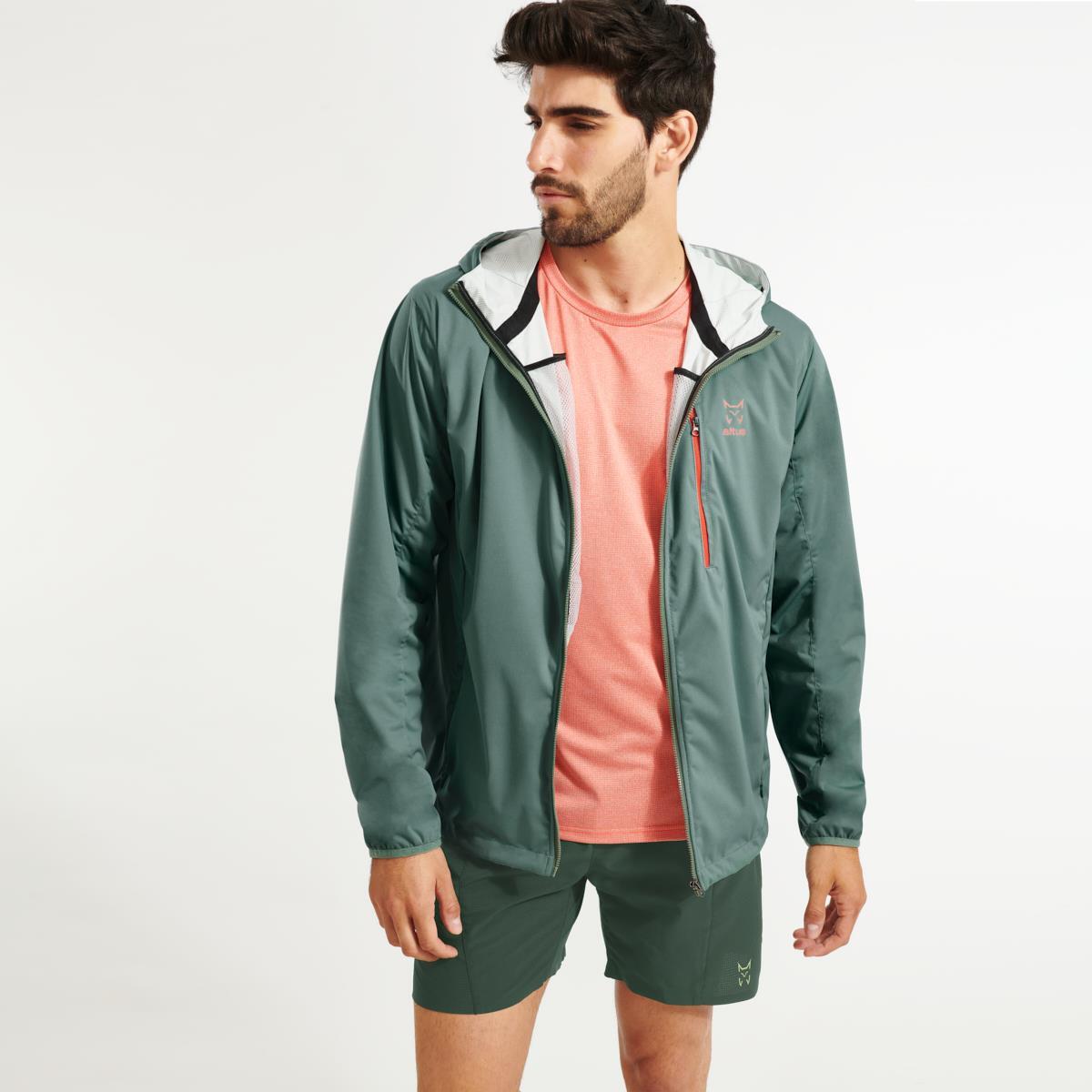 running short tight mountain trekking  MEN'S GREEN REINDER 4/4