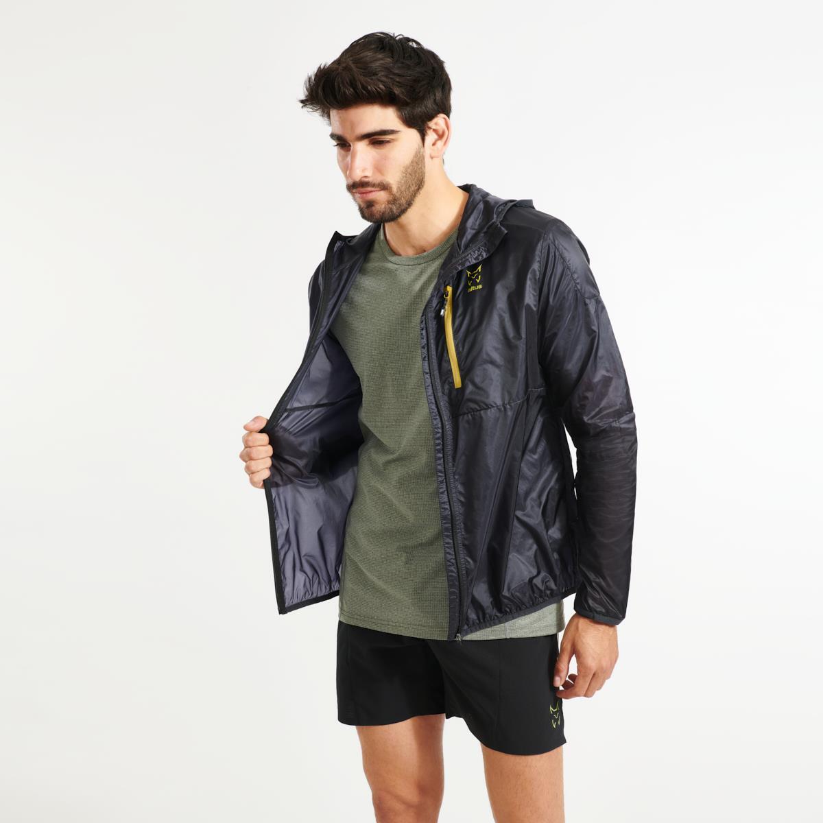 Chaqueta Senderismo en la naturaleza Hombre ALTUS  RORAIMA BLACK cortavientos 5/5