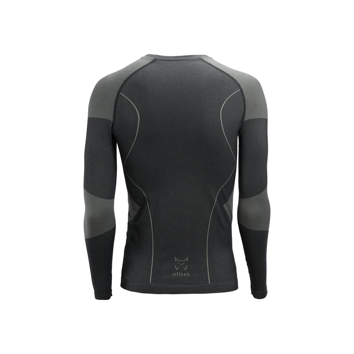 Camiseta manga larga Senderismo en la naturaleza Hombre ALTUS HORU BLACK 2/4