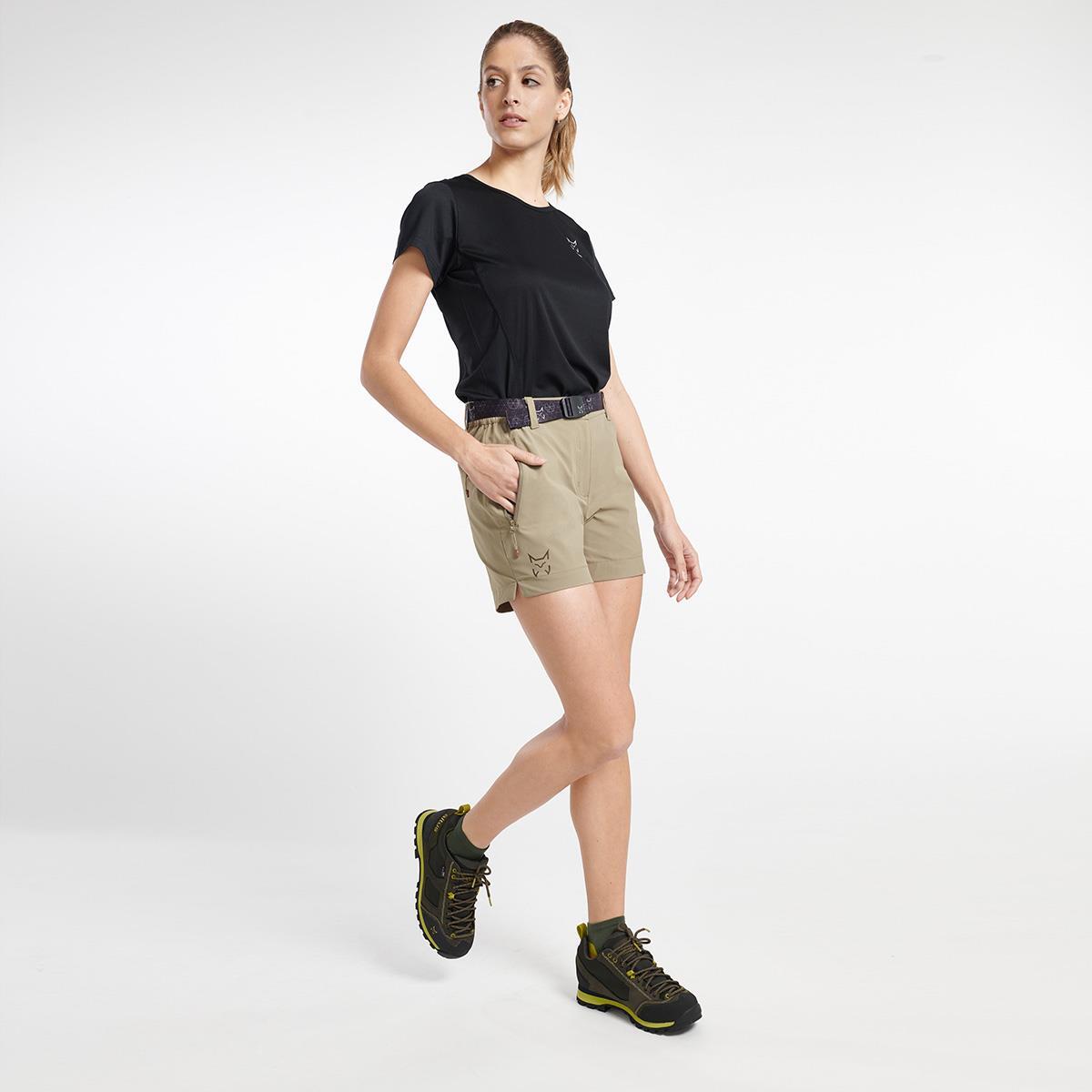 Pantalones cortos Senderismo en la naturaleza Mujer ALTUS KAURI BEIGE 5/5