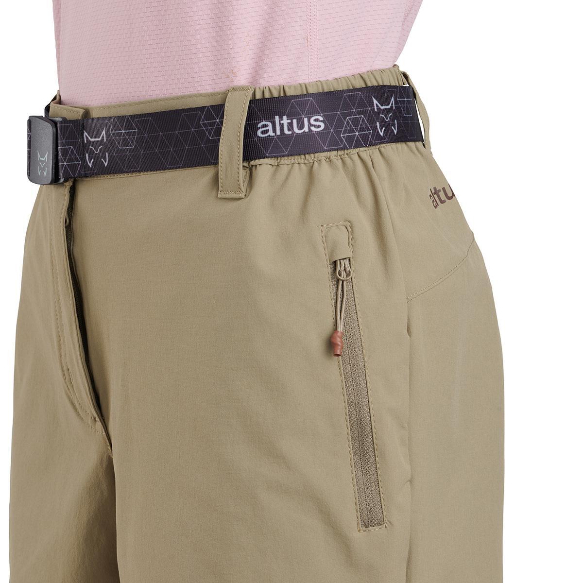 Pantalones cortos Senderismo en la naturaleza Mujer ALTUS KAURI BEIGE 3/5