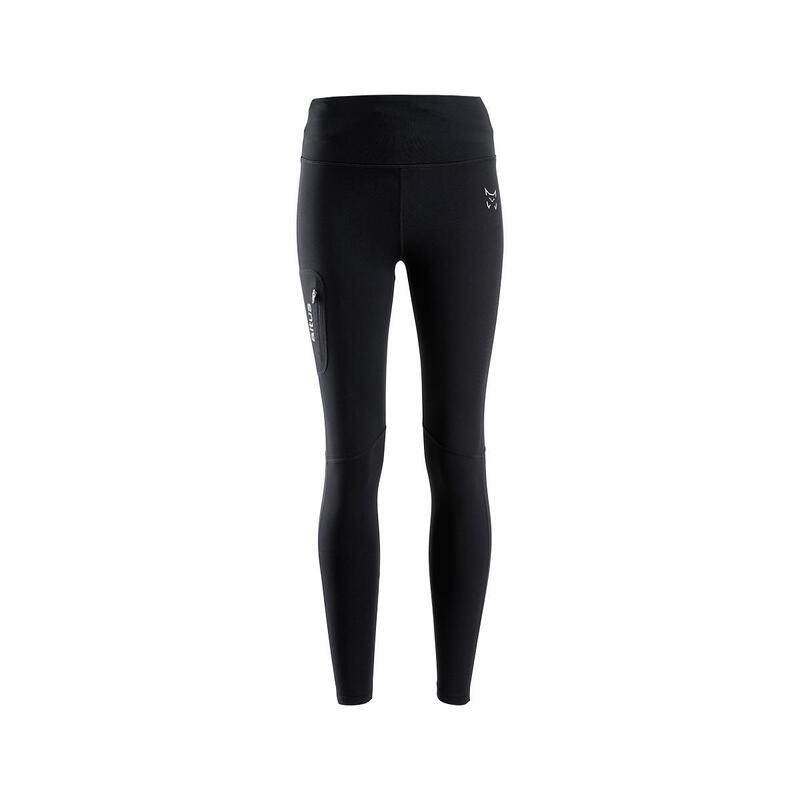 Leggings Trekking de montaña Adulto ALTUS NEILA BLACK Mallas largas compresivas