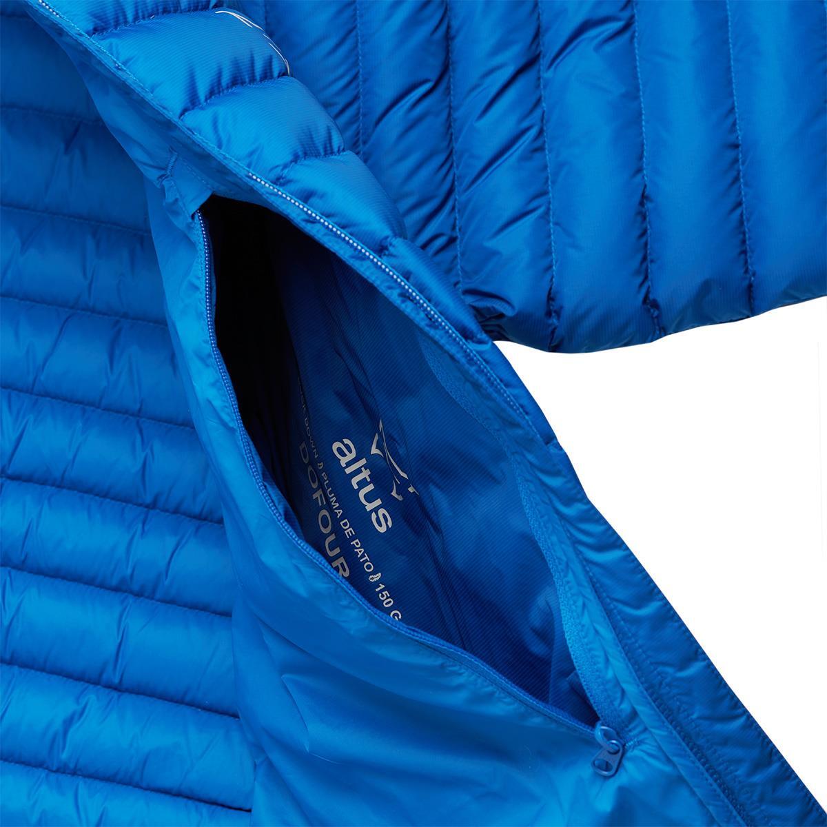 Chaqueta Senderismo en la naturaleza Hombre ALTUS DOFOUR BLUE  ligera 3/4