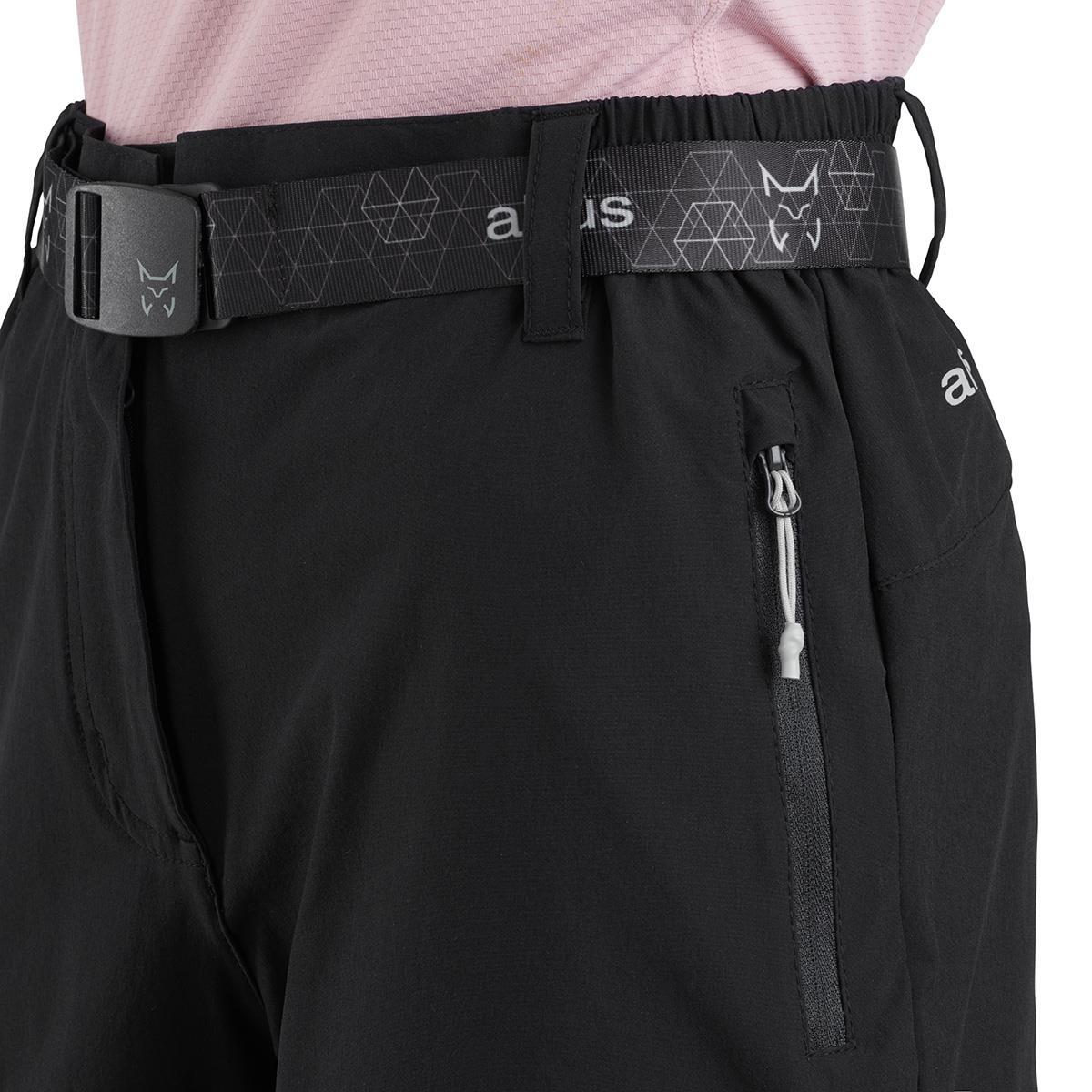 Pantalón Corto Senderismo de Montaña MUJER Altus KAURI K30 ANTRACITA 3/4